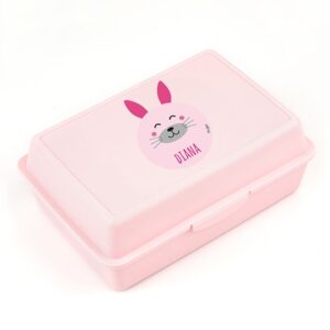 Caja porta alimentos personalizada conejito
