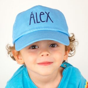 Gorra infantil personalizada azul