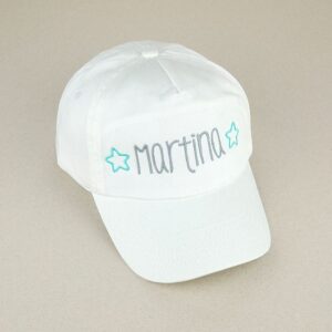 Gorra infantil personalizada blanca