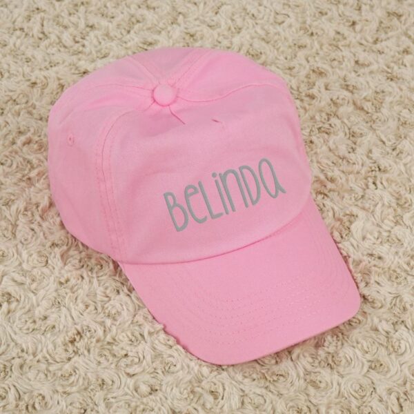 Gorra infantil personalizada rosa - Imagen 2
