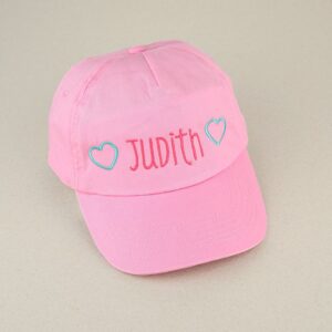 Gorra infantil personalizada rosa