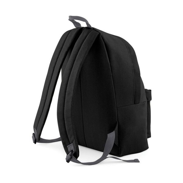 Mochila junior negra personalizada en blanco - Imagen 2