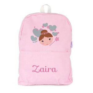 Mochila mediana lona personalizada hada color a elegir