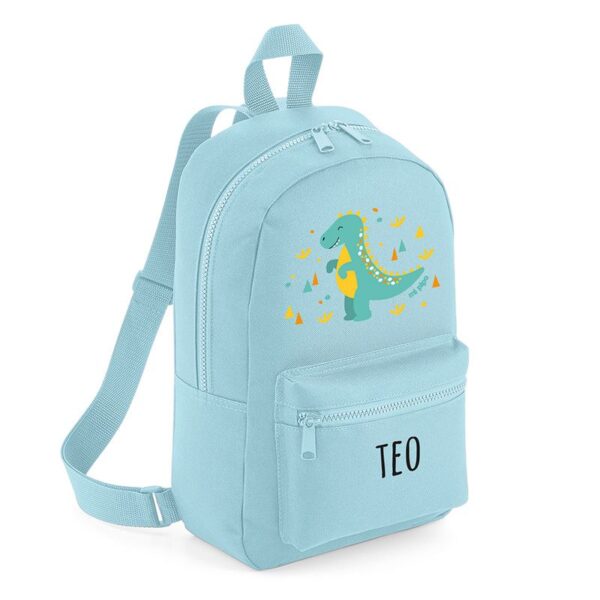 Mochila medium nylon dino personalizada color a elegir - Imagen 5