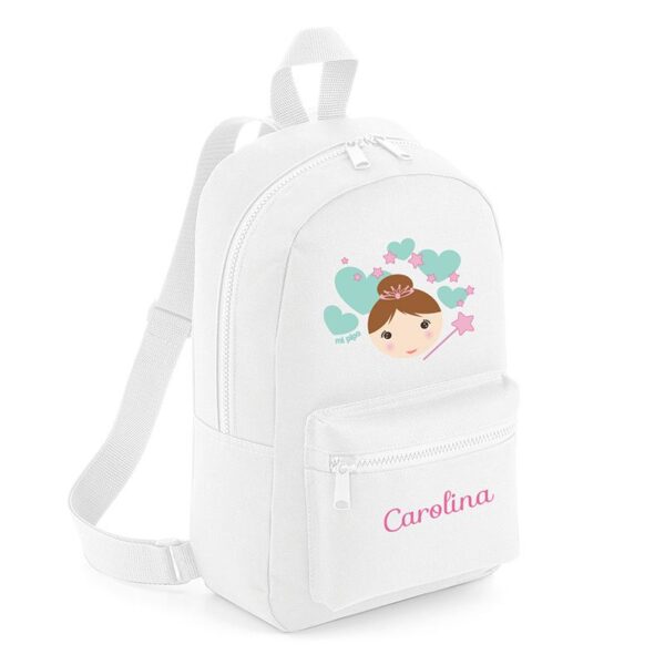 Mochila mediana nylon hada personalizada color a elegir - Imagen 3