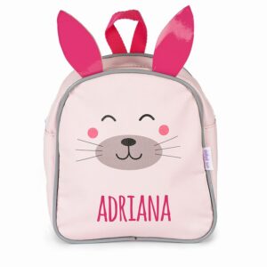 Mochila personalizada zoo conejito rosa