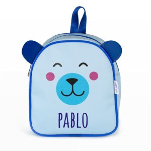 Mochila personalizada zoo oso azul