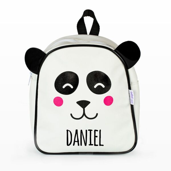 Mochila personalizada zoo panda blanco