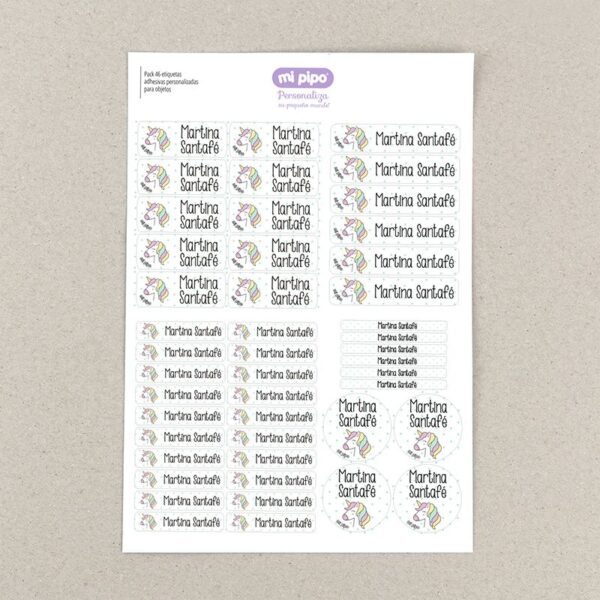 Pack Mi Guarde unicornio personalizado - Imagen 7