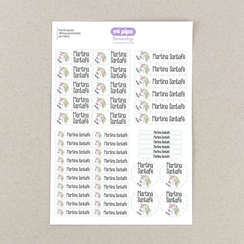Pack Mi Guarde unicornio personalizado - Imagen 7