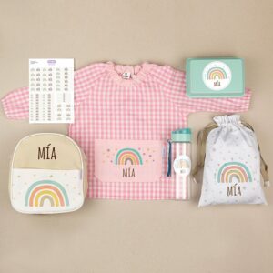 Pack Mi Guarde arcoiris soft rosa personalizado