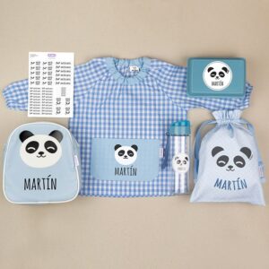 Pack Mi Guarde panda azul personalizado