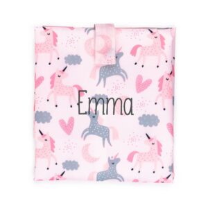 Portabocadillos unicornios personalizado