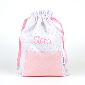 Saquito rosa personalizado
