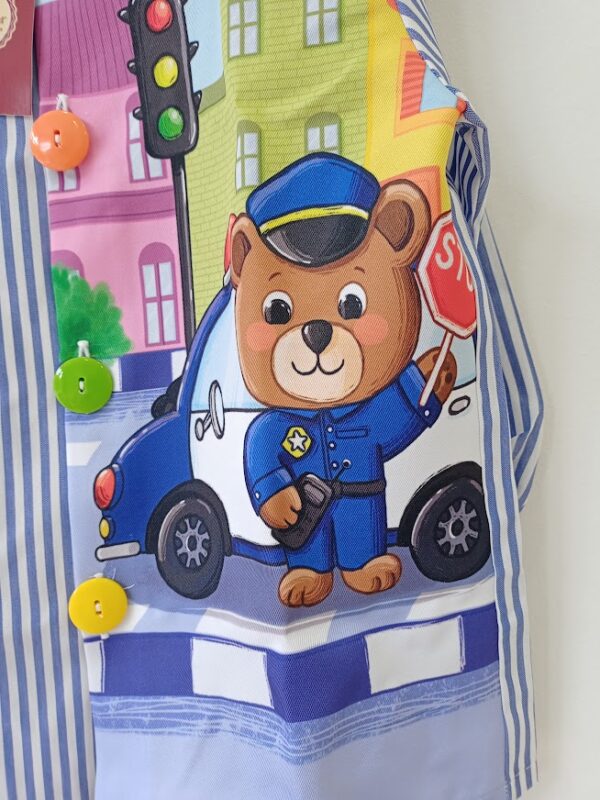 Bata escolar policía azul - Imagen 4