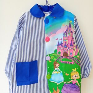 Bata escolar princesas azul