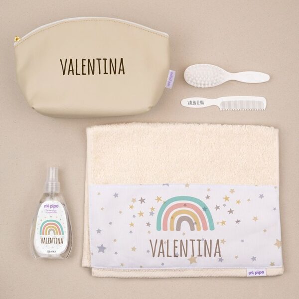 Pack neceser a la guarde arcoiris soft personalizado