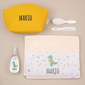 Pack neceser a la guarde dinosaurio personalizado