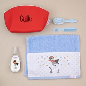 Pack neceser a la guarde superhéroe personalizado