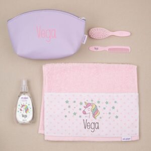 Pack neceser a la guarde unicornio personalizado