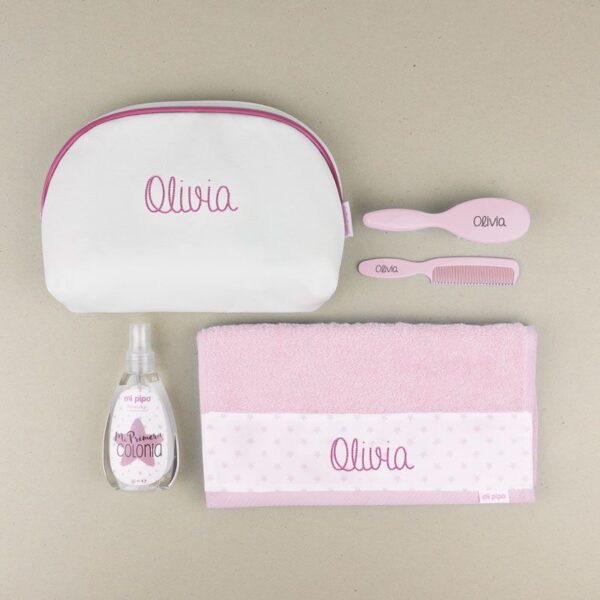 Pack neceser a la guarde rosa personalizado