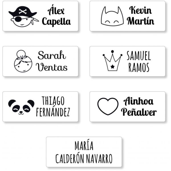Sello marcaprendas personalizado, dibujo a elegir - Imagen 4