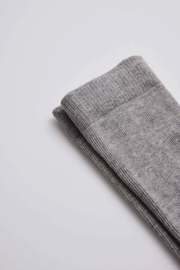Leotardo gris jaspeado bebé algodón cálido - Imagen 3