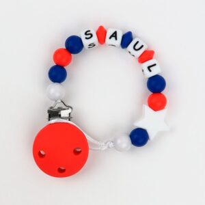 Cadena de silicona estrella marinera personalizada