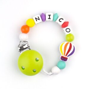 Cadena de silicona globo multicolor personalizada