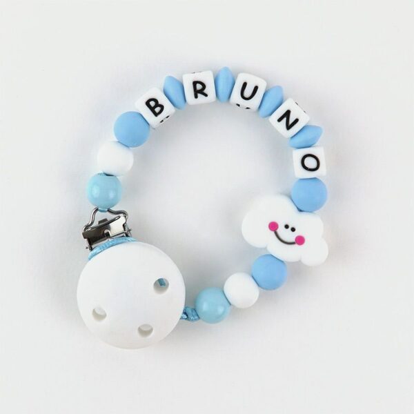 Cadena de silicona nube azul personalizada