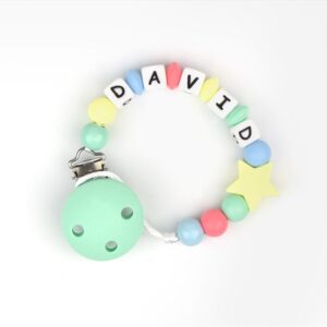 Cadena de silicona estrella multicolor personalizada