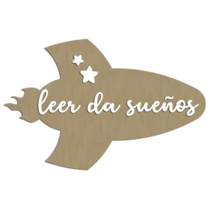 Cohete leer da sueños (color a elegir)
