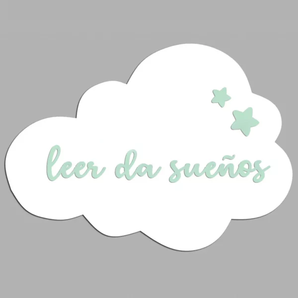 Nube leer da sueños (color a elegir) - Imagen 7