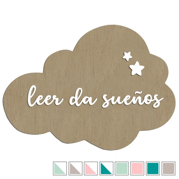 Nube leer da sueños (color a elegir)
