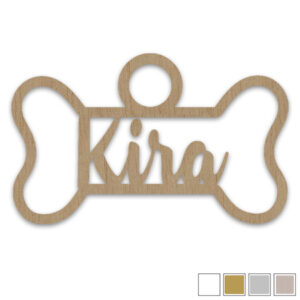 Silueta hueso de madera personalizada