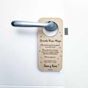 Colgador puerta personalizado Reyes Magos
