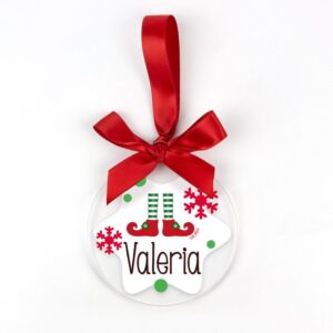 Bola Navidad metacrilato Elfo personalizada
