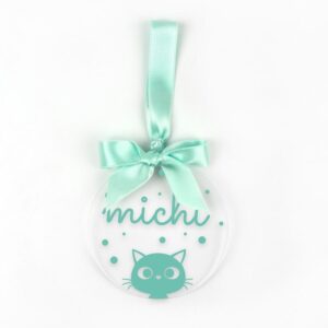 Bola Navidad metacrilato personalizada gato color a elegir