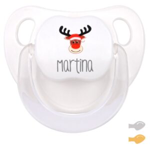 Chupete Navidad reno Rudolph personalizado