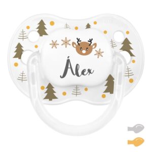 Chupete Navidad reno árboles personalizado