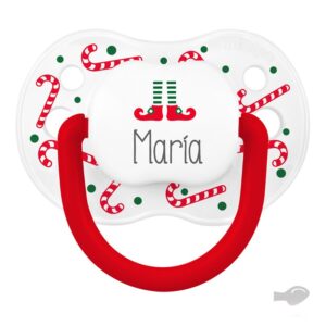 Chupete Navidad zapatos elfo personalizado