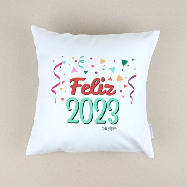 Cojín navideño feliz 2023