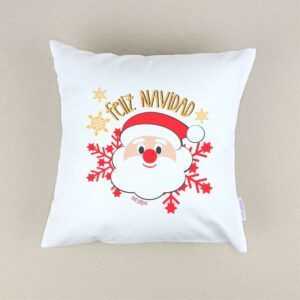 Cojín navideño feliz Navidad Papá Noel