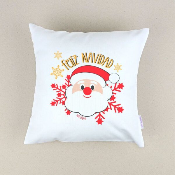 Cojín navideño feliz Navidad Papá Noel