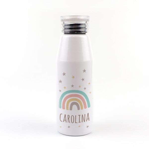 Botella aluminio arcoiris