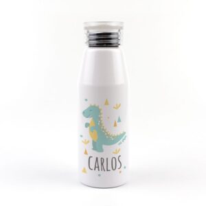 Botella aluminio dinosaurio