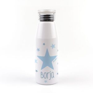 Botella aluminio estrella azul