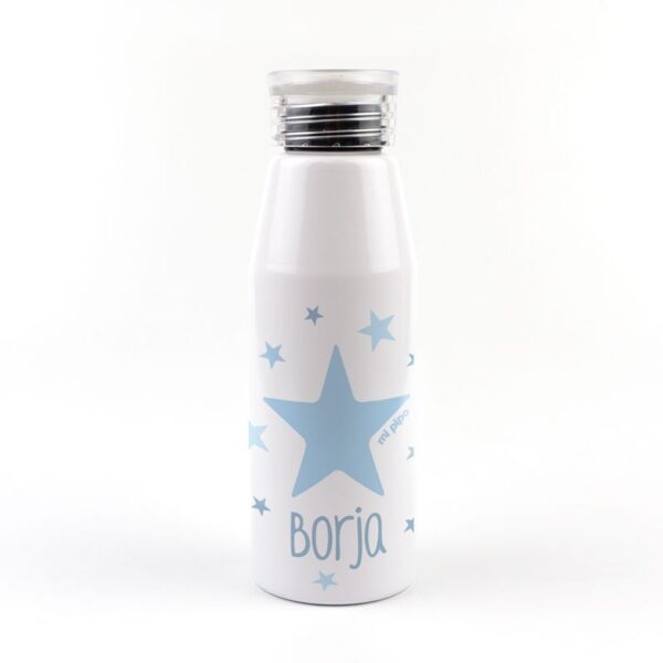 Botella aluminio estrella azul