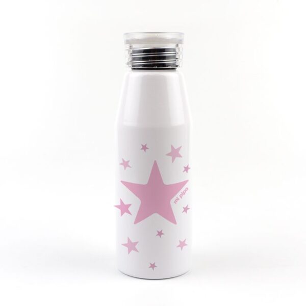 Botella aluminio estrella rosa - Imagen 2