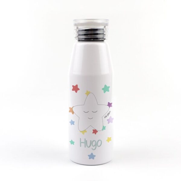 Botella aluminio estrella sonrisa